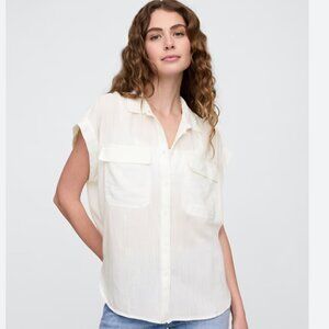 GAP Utility Shirt Cream Size Large
